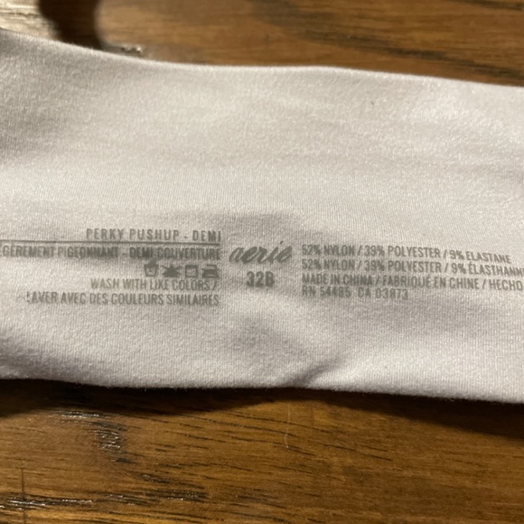 New aerie Perky Push Up demi bra blue size 32B - Picture 5 of 9